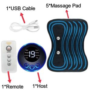 EMS Electric Neck Massager Cervical Back Muscle Pain Relief Tool Shoulder Relaxation Leg Body Massage Relax Cushion