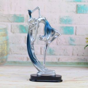 Resin Dancing Beauty Girl Statue Sculpture Desktop tabletop Deco Crafts Cabinet Decorations
