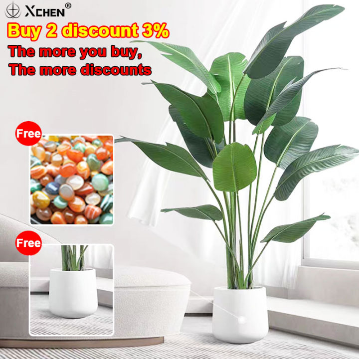 🔥Send flower pots🔥Artificial plant 18pcs 85CM/24pcs 95CM Artificial