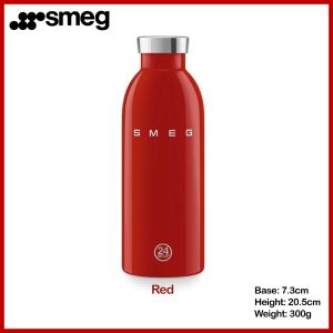[Limited Time Discount] SMEG x 24Bottles Clima Bottle 500ml  Insulated Stainless Steel  Hot 12H Cold 24H  BPA-Free