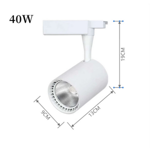 YHLAMP 【3-year warranty】COB Led Track Lights 40W 30W 20W 12W Cold/Warm White Light 220V Lights For Ceiling Spotlight clothing store mall spotlight Home indoor Led ceiling light Mall Exhibition Light