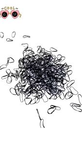 Getah Rambut 一次性皮筋发圈罐装 Disposable Hair Ties 500PCS 彩色弹力小皮筋女童宝宝扎头发马尾辫子儿童发绳Cute Girls Hair Accessories