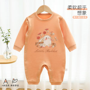Newborn baby long-sleeve cotton jumpsuit a Spring and autumn-style clothing for boys and girls baby clothes infant clothing seamless romper