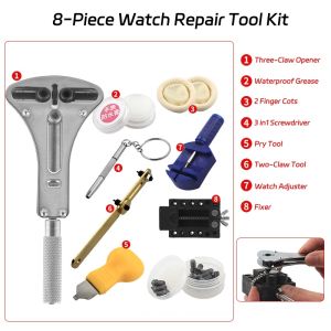 Comprehensive Watch Repair Tool Kit – Professional Watch Opener Set for Battery Replacement Band Adjustment & Case Opening Complete Watchmaker Tools for Home Repair & Maintenance