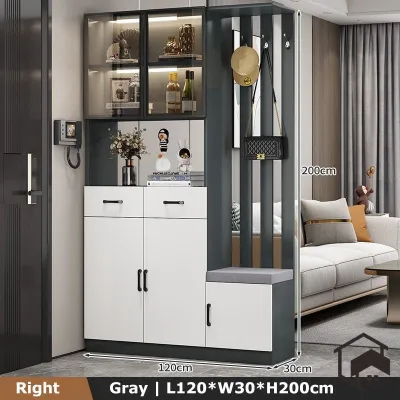 🔥Ready Stock🔥Light Luxury Entrance Cabinet Storage Cabinet Integrated Partition Cabinet Modern Wine Cabinet