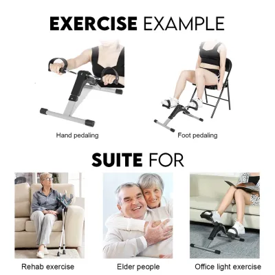 LCD Display Mini Rehab Cycling With Pedal Exercise Bike Cycle Pedal Stepper Kayuhan Basikal Senaman Latihan 迷你复健老人家用健身车
