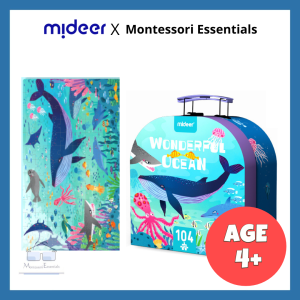 (Wonderful Ocean) Mideer Gift Box Jigsaw Puzzle - Children Kids Early Development Educational Fun Activity Game Toy Birthday Present Christmas Gift