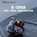 Nakamichi HQ-X20 Dual Dynamic Driver In Ear Monitor Wired Earphone Mic. 