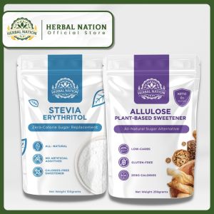 Herbal Nation Allulose & Stevia – Sugar-Free Sweetener Bundle 2-in-1