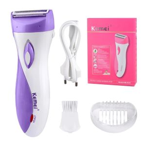 Kemei KM-3018 Electric Rechargeable Lady Shaver Hair Remover Epilator Painless Shaving For Lady Shaver Female Care For Whole Body Use