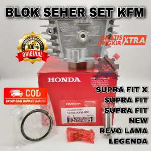 BLOK SEHER HONDA KFM CYLINDER PISTON KIT SUPRA FIT X SUPRA FIT SUPRA FIT NEW REVO LAMA ASLI HONDA