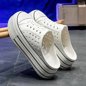 [Free Shipping] Thick-Soled WomenS Clogs Summer 2025 New Model Indoor Home Anti-Slip Odor-Resistant Fashionable And Simple Outdoor Sandals
