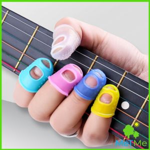 MetMe ปลอกนิ้วซิลิโคนกันเจ็บนิ้ว สำหรับกีตาร์ เบส อูคูเลเล่ 1ชุด 5 ชิ้น fingerstall