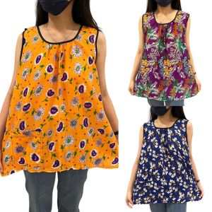 WOMEN PLUS SIZE SINGLET FLOWER DESIGN/WOMEN TANKS/BAJU SINGLET BUNGA SIZE BESAR COTTON SEJUK GOOD QUALITY READY STOCK