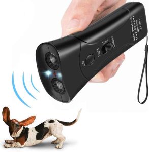 【Expelled In 1 Second】3 In 1 Dog Repeller Ultrasonic Dogs Lighting Anti Bark Dog Training Equipment Dog Trainer Repeller