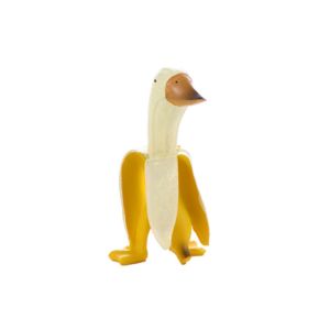 MEZCJ Yard Garden Decor Creative Weird Gifts Home Garden Office For Outdoor Porch Duck Statues Duck Sculpture Banana Duck Ornament