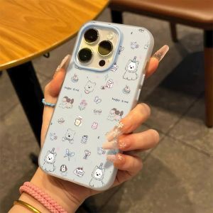 Phone Case For Samsung A06 A07 A12 A125 A13 A13LIE A04S A14 A15 A16 A17 A23 A24 A26 A32 A36 A53 Casing Samsung A54 A55 A56 A02S A03S A03 A04E A04 A05 A05S  F04 F05 F14 F12 F23 Cute Puppy Silicone 2 in1 Jelly Couple Soft TPU Case Cover GDK072A