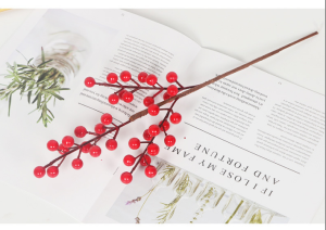 Tanaman Palsu Bunga Buah Holly Merah Artificial Dekorasi Imlek Dekorasi Chinese New year BG41
