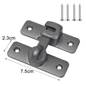 Feelife Stainless Steel Hook Latch Window Drawers Cabinet Locks 90 Degree Barn Door Latch Bolt Hooks Sliding Gate Buckles Hardware