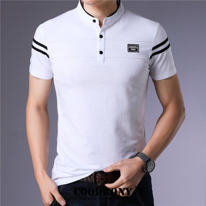 T Shirt for Man Cotton Short Sleeve Korean Style Men's Clothing