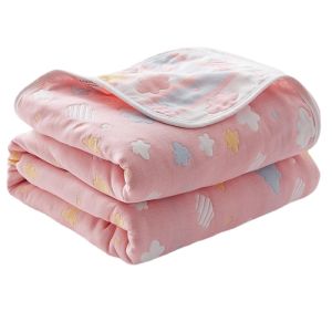 6-layer Gauze Towel Quilt Cotton Air-conditioning Blanket Adult Children Baby Blanket Summer Quilt Bedspread