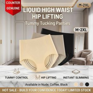 Women Seamless High Waist Panties Tummy Control Breathable Cotton Underwear Big Size Summer Antibacterial Lightweight