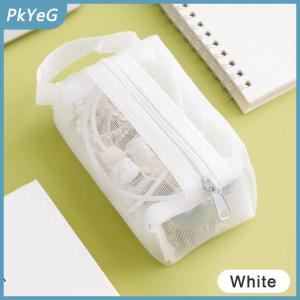PkYeG Lưới túi mỹ phẩm lưới trang điểm Túi Lưới Trong Suốt Dây Kéo Túi cho văn phòng du lịch lưu trữ túi vệ sinh Túi trang điểm Túi