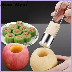 tantuoye เครื่องคว้านแกนผลไม้สแตนเลสสตีลอุปกรณ์ในครัวที่ดึงแกนผักพริกแอปเปิ้ลลูกแพร์อเนกประสงค์