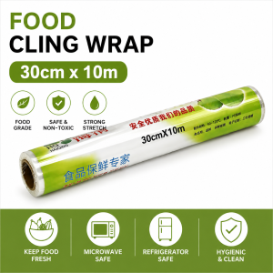 30cm x 10M 20M 30M Food Cling Wrap / Stretch Film / Cling Film (Food Grade)