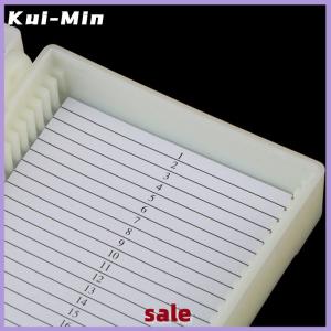 Kui-Min Plastic Microscope Slide Box 25 50 100pcs Biological Slices Storage Case Holder for Prepared Microscope Slides