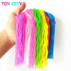 6ชิ้นจำลองราเมงบะหมี่ราเมงยางยืดดึงเชือกฟิดเจ็ตของเล่นลิงก๋วยเตี๋ยวมันเชือกยืดนุ่ม Figet ความเครียด TPR ก๋วยเตี๋ยวนุ่มต่อต้านความเครียดยืดสตริงบรรเทาความเครียดของเล่นออทิสติก