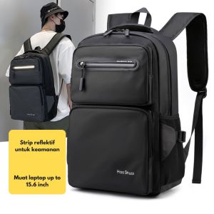 GLADIO Tas Ransel Hitam Pria Shikaku GLD027B5 Anti Air Backpack Traveler Terbaru Muat Laptop