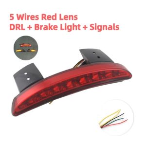 Motorcycle Rear Fender Taillight Tailing Edge Tail light LED Brake Turn Signal For Har ley Sportster XL883 Iron XL1200 R V 72 48