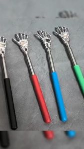 Zendro Telescopic Metal Back Scratcher Adjustable Portable Back Itching Claw Scratcher Hand Massager 1Pc