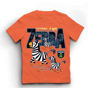 Baju Kaos Distro Anak Laki Laki Karakter Hewan Zebra Keren Import 1 - 10 Tahun - Hypelane Kids - DTF