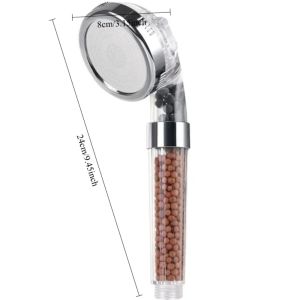 LUMIYA Anion Filter Function High Pressure Shower Head Water Saving High Pressure Rainfall Shower Handheld SPA Showerheads Bathroom