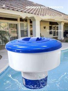 Floating Pool Chlorine Tablet Dispenser for Swimming Pools Adjustable (Fits large TCCA tablets)
