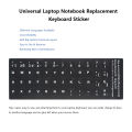 Keyboard Alphabet Layout Stickers Non-slip Thai Korean Spanish Deutsch English Japanese Russian French Laptop Keyboard Stickers Language Learning Assistance. 