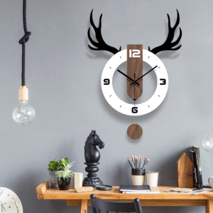 Nordic Style Creative Swing Wall Clock Modern Fashion Design Mute Clocks for Home Decor Office Hanging Wall Watch Clocks