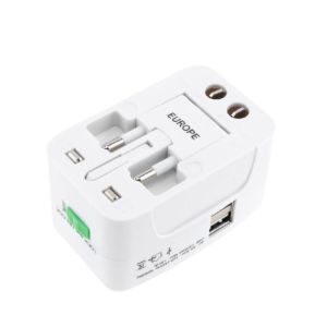 UnihomSG [ReadyStock] 2 Usb Ports Universal Travel Adapter with 4 Options (US UK AUS EU)