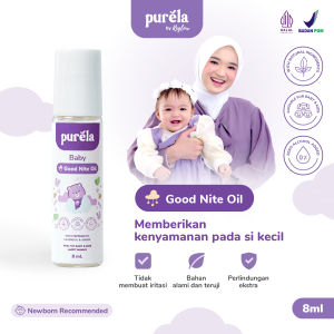 Purela Baby Good Nite Oil 8 ml Menghangatkan Badan Menenangkan Tidur Anak Minyak Bayi