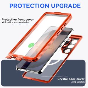 For Samsung S26 Ultra S26Plus S26 Case IP68 Magnetic Waterproof Underwater Diving Screen Protector Water Proof Transparent Cove