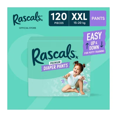 Rascals Pants XXL Diaper Case - 40 PCS X 3 (120 PCS)