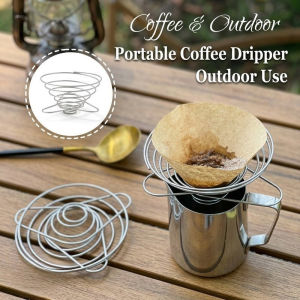 Foldable Stainless Steel Pour Over Coffee Rack Coffee Maker Drip Filter Cup Rack Stand Brewer Holder Hand Drip Bracket Pour Over Dripper Maker Drip