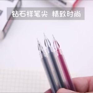 【Ship in 24H】0.38mm Gel Pen 6/12pcs Black Blue Red Ink Pen All-in-one Gel Pen Business Writing Office School Stationery