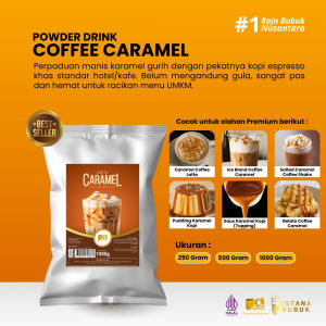 POWDER DRINK RASA COFFEE CARAMEL - Bubuk Minuman Rasa Kopi Caramel