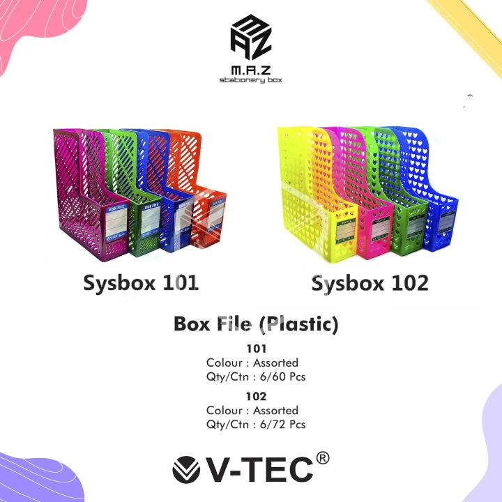 V-tec Box Dokumen Plastik 101 / 102 / Vtec Box File Plastic | Lazada ...