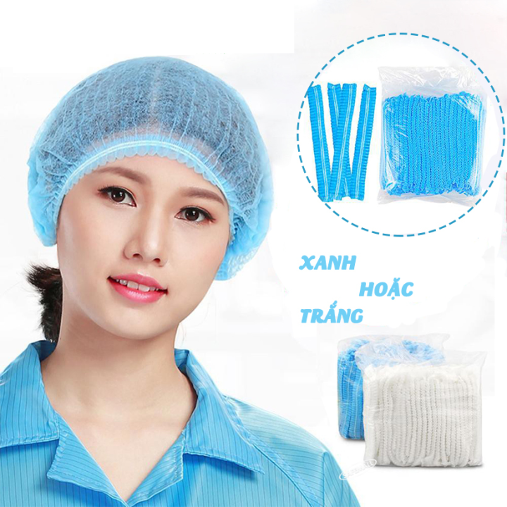 Combo 500/200 chiếc Bọc tóc con sâu bảo hộ lao động, Mũ trùm đầu Nón ...