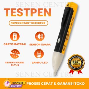 Tespen Listrik AD/DC Cek Kabel Putus Bunyi Otomatis Pendeteksi Aliran Listrik Detector Tanpa Sentuh