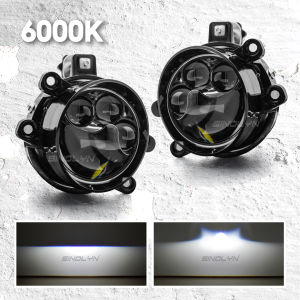 3 Triple Hyperboloid Bi LED Projector Lens H11 Fog Light For Toyota Fortuner/Innova/Hiace/Vios/Avanza/Camry/Yaris/Corolla/Hilux/Estima Car Bumper Spotlight 22000LM Driving Lamps